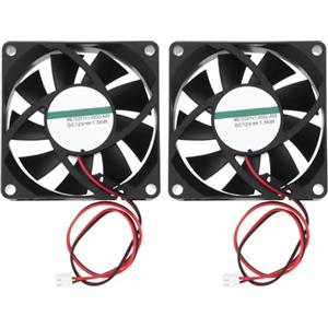 Create idea Ventola di raffreddamento ME70201V1-A99 da 12 V per case PC, 2 pezzi, 70 x 70 x 20 mm, per alimentatori a telaio