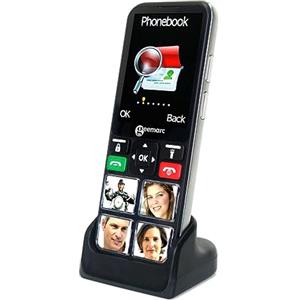 Geemarc CL8000 - Telefono Cellulare 4G Semplice e Facile da Usare, con Grandi Tasti Fotografici, Funzione SOS e Volume Amplificato - Adatto a Ipoacusici e Anziani - Sbloccato e Bluetooth - Versione IT