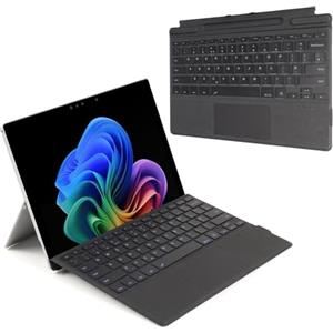 TECHGEAR Tastiera Surface Pro per Microsoft Surface Pro 11/10/9/8/X Slim Wireless Bluetooth Tipo di Copertura, Retroilluminazione a 7 colori, Trackpad/Touchpad Multi-Touch di Precisione, QWERTY UK