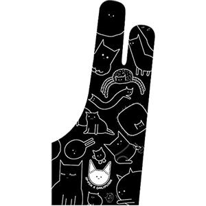 XP-Pen Guanto per Tavoletta Grafica Antivegetativo 2pcs, Guanti da Disegno Artistico con Materiale Lycra Due Dita per Mano Destra/Sinistra, Dimensione Universale (8,38 נ20,98cm)