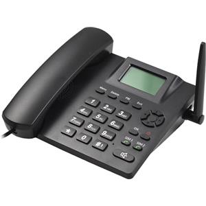 Sunydog Telefono GSM 850/900/1800/1900 MHz Dual SIM 2G senza fili Supporto scrivania Radiosveglia Funzione di registrazione SMS 6 Lingue