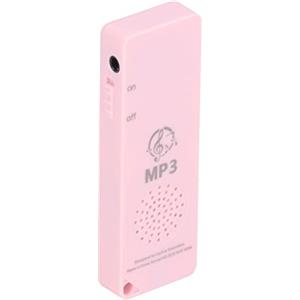 Annadue Lettore MP3 Multifunzionale Portatile, Lettore Musicale Digitale Supporta Scheda di Memoria da 64 GB Registratore Vocale per Sport, per Auricolari Intrattenimento, per Studenti(Rosa)