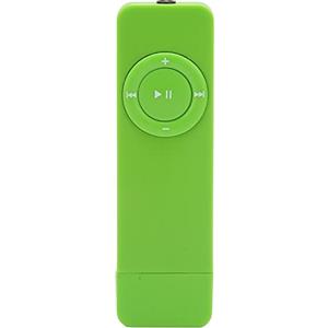 Goshyda Lettore MP3, Scheda di Memoria 64G Massimo 180 mAh Batteria Senza Perdita di Suono Decodificato Mini Lettore Musicale Tascabile per Studenti Che Corrono in Viaggio(Verde)