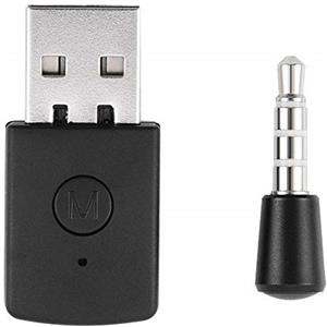 TICFOX Adattatore USB Bluetooth per PS4, Dongle USB Wireless, Trasmettitore e Ricevitore per Cuffie PS4, Bassa Latenza Chiavetta Bluetooth, Plug and Play
