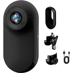 LIROPAU Videocamera Azione 360°, Mini Action Cam1080P e scheda di memoria, foto-camera da casco, fotoca-mera magnetica tascabile, action K-camera, moto bodycam, mini K, foto-cam-era sportiva all'aperto