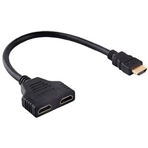 Tonysa Cavo Adattatore Splitter HDMI Maschio a Doppio HDMI Femmina, 1 in 2 out, per TV HD, Lettore DVD, Monitor LCD