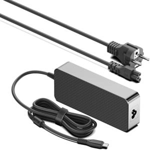 HKY Caricatore rapido USB-C da 5-28 V, 5 A, PD3.1, 140 W, per ADP-140AB B, FSP-140 A1AR3, HP Spectre x360 16 ZBook Studio AI Station, Dell OptiPlex mini PC, MSI Cubi Pro, Cubi NUC mini pc, docking
