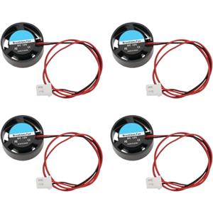 EMSea 4 Pezzi Mini 2510 Ventola di Raffreddamento Senza Spazzole 9V-14.4V Ventola di Raffreddamento Rotonda DC2510 Ventola Silenziosa Ad Alto Volume d'Aria per Laptop Console di Gioco (25.7x10.1mm)