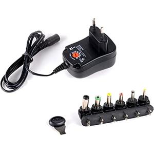 JZK Caricatore universale 12W 3V / 4,5V / 5V / 6V / 7,5V / 9V / 12V alimentatore adattatore per elettronica domestica altoparlanti radio smartphone telecamere di sicurezza