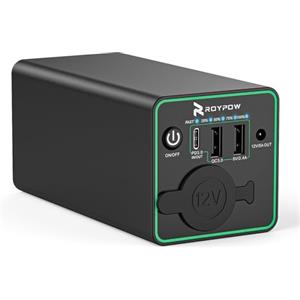 RoyPow Power Bank con 12V Accendisigari 12V DC Caricatore Portatile 30W PD USB-C Batteria Esterna per Dash cam Dispositivi Auto Portatile Astrofotografia Compressore Coolbox Campeggio
