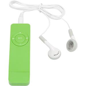 Topiky Lettore MP3 con Altoparlante Radio FM Auricolare, Riproduzione Audio Senza Perdita di Musica Fino a 64 GB, Mini Lettore Musicale MP3 Portatile per Studenti Che Corrono in Viaggio (Verde)