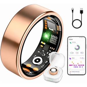 BLESYS Anello intelligente per donne e uomo, con monitoraggio della pressione sanguigna, monitoraggio del sonno e dell'attività, per iOS e Android (Taglia 11 65.9-66.9mm)