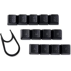 RogzO Per Logitech G910 Tastiera Meccanica Keycaps G910GPROG810G413 Tasti da gioco testurizzati Color Gaming Keycaps (Nero 13 keycaps)