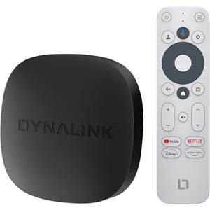 Kinhank Smart TV Box 4K UHD - TV Box Compatibile con Google TV y Netflix, Streaming Media Player Supporto Dolby Audio, HDR10+, Assistente Vocale, Chromecast, Dualband WiFi BT5.0, 2GB+16GB Box TV Smart