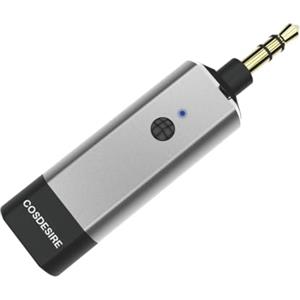 COSDESIRE Ricevitore Bluetooth con jack AUX da 3,5 mm e microfono incorporato, adattatore audio wireless portatile e kit per auto con amplificatore equalizzatore per cuffie cablate, altoparlanti