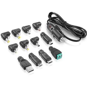 YAODHAOD 12V accendisigari Plug a DC Jack e adattatore USB 12 DC Plug 1.8M cavo di alimentazione 5A, per lettore DVD portatile, GPS, navigazione, altoparlanti Bluetooth, pompa del seno, pulitori auto