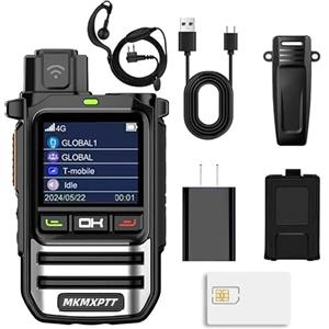 MKMXPTT PoC Radio Global walkie Talkie per 8000 chilometri Escursioni a lunga distanza e campeggio Amateur bidirezionale (1PC)