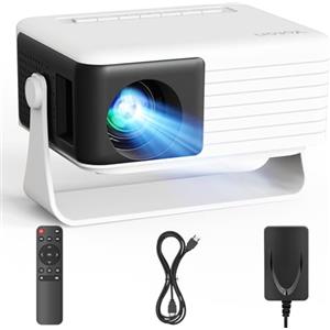 YOTON Mini Proiettore, Yoton Y3 Proiettore Portatile 15000 Lumens, 2026 Upgraded Videoproiettore 4K Supporto Full HD 1080P, Auto Keystone, Zoom 50%, Rotabile 360°, per Phone/TV Stick/HDMI/USB/TF