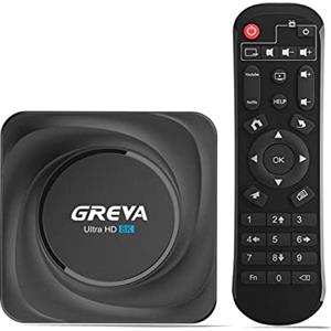 GREVA Android TV Box 11.0, 8K TV Box RK3566 CPU 4GB RAM 32GB ROM Supporto 100/1000M LAN Enternet 2.4G/5.8G WiFi BT 5.0 USB 2.0/3.0 Smart TV Box