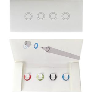 YYMT 4 Pezzi Anello Penna per Penne tavoletta Grafica, Anello per Penna Digitale, Anello per Penna da Disegno Digitale per la Serie WAC KP-501e,503e,504e PTK440 PTK640 PTK840 Penne tavoletta Grafica