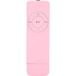 Goshyda Lettore MP3, Scheda di Memoria 64G Massimo 180 mAh Batteria Senza Perdita di Suono Decodificato Mini Lettore Musicale Tascabile per Studenti Che Corrono in Viaggio(Rosa)