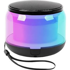 mumisuto Altoparlante Bluetooth Portatile con Suono Surround 3D & Luce RGB | Casse Bluetooth Portatili con Cordino, Mini Cassa Portatile Bluetooth per iPhone, Android, Accoppiamento TWS & Scheda TF