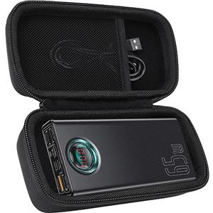 co2CREA Custodia rigida di ricambio per Baseus 30000 mAh Power Bank 65 W caricabatterie portatile per laptop a ricarica rapida, custodia nera