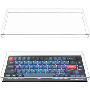 Geekria Copertura antipolvere per manopola della tastiera, 65%, in acrilico trasparente, per tastiera meccanica wireless a 68 tasti, compatibile con Keychron Q2, Keychron V2, KSZ1-11