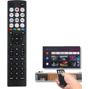 Dongnesi Telecomando universale Hisense per televisori Hisense, non richiede installazione, per Smart TV Hisens e 4K HDTV LCD LED (nero)