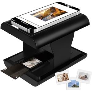 TCNEWCL Scanner negativo da 35 mm, scanner per la conversione di vecchie diapositive in immagini digitali, scanner per film portatile e pieghevole con luce a LED