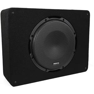 Hertz CBA 250 - Subwoofer amplificato da 250mm in box reflex per auto, 500W Peak, amplificatore integrato classe AB e griglia di protezione frontale