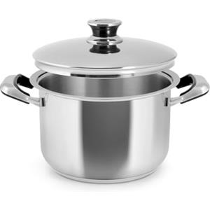 Inoxpran Pentola Classic in Acciaio Inox, 2 Manici, 24x16cm, Con Coperchio