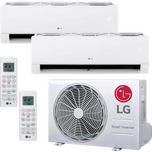 LG Climatizzatore Condizionatore LG Libero Smart Dual Split con Wi-Fi integrato 9000+9000 BTU R32 Inverter, A+++/A++, MU2R15.U13+2xEZ09CSN.CSJ1