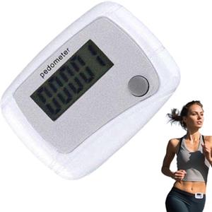 Pzuryhg Contapassi - Pedometro da passeggio per esercizi e sport | Materiale PP compatto, display LCD trasparente, robusto e facile da trasportare per corsa, allenamenti, avventure all'aperto, 4,8 x 3,6 x 2,0