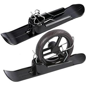 Generisch Sci per carrozzina - 3,03 pollici - Set di pattini da neve per sci invernali, per sport all'aria aperta, ciclismo, corsa, golf, sentieri, parchi, vacanze al lago