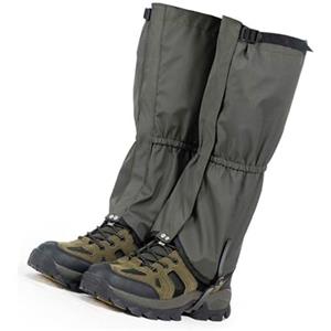 Snorvixre Gambe da viaggio all'aperto, impermeabili, per escursioni, stivali da neve regolabili, per alpinismo e ciaspole, leggings, ghette, gamba impermeabile