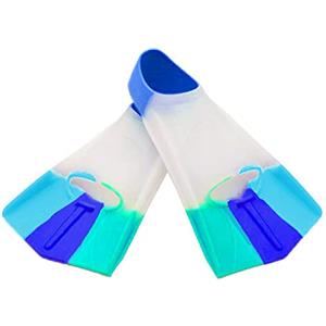 ENEN Pinne Corte da Nuoto e Snorkeling, Pinne Nuoto Piscina Pinne da Snorkeling per Bambini Adulti per Apnea Immersioni e Snorkeling (XXXS(24-26 Metri),Blu Sporco)