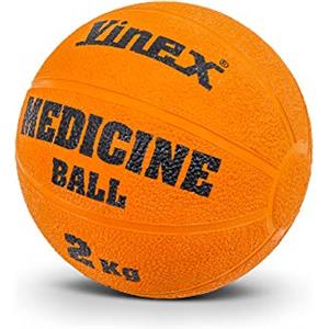 Vinex Palla Medica in Gomma - 2 kg - 19 cm - Arancione
