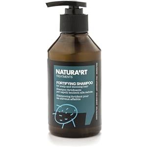 RICA | Natura'rt Fortifying Shampoo 250 ml con Estratto di Ginseng per Capelli Deboli | Fortificante Anti-Caduta con Azione Stimolante e Nutriente | Senza SLES, Parabeni e Coloranti | Made in Italy