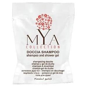 Generico BagnoDoccia Bagnoschiuma Shampoo Gel Confezione 100 pezzi Bustina monodose Monouso da 20 ml Linea Cortesia Hotel Mya collection, Prodotto cosmetico per Hotel B&B casa vacanze Shower Gel Bagno Doccia