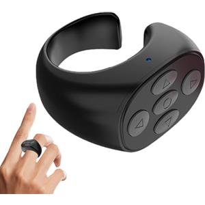 Generic Page Turner Remote - Smart Wireless Ring Clicker | Controller per dita a scorrimento ricaricabile per libri, fogli musicali, telefoni, tablet, diapositive di presentazione, pagine di scorrimento ed
