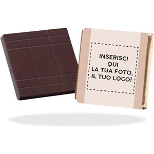 CandyFrizz Selection Personalizzati - Cioccolatini personalizzabili Con Logo o Foto latte o fondente SENZA GLUTINE - 30 pezzi (Neutro)