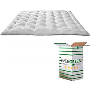 EVERGREENWEB MATERASSI & BEDS Evergreenweb - Correttore Materasso in Memory Foam MED Matrimoniale 160x200 Alto 7cm Topper Letto Coprimaterasso Imbottitura Fiocco 100% Effetto Piuma Morbido Futon Ortopedico Fodera Antiacaro, DREAME