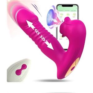 BOWQY Massaggiatore elettrico, Ṥucchia e Lînguá Çlitòrīdè per Donna Vîbràtóri Clídórídè Dónnà, con 10 * 10 livelli di massaggio regolabili 100% impermeabile (rosa rossa1)