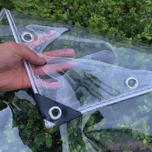 NIANXINN Telo Telone Impermeabile Esterno,0,35mm Antipioggia Telo in PVC Trasparente con Occhielli,Copertura Protettivo Antistrappo per Giardino Serra Balcone,Personalizzato (120cm x 180cm)