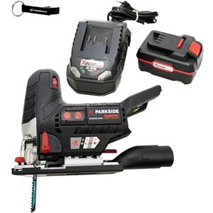 HEADNMORE® Bundle - Parkside PERFORMANCE® seghetto alternativo a batteria da 20 V PSSPA 20 + portachiavi HEADNMORE® (batteria da 1 x 4 Ah)