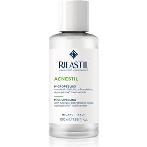 Rilastil Acnestil Micropeeling - Lozione Esfoliante Delicata per Viso e Corpo, 100ml, Senza Risciacquo, Coadiuvante per Pelli a Tendenza Acneica