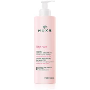 Nuxe Very Rose Latte Corpo Idratante Lenitivo 400 ml - Idratazione e Comfort per Tutti i Tipi di Pelle