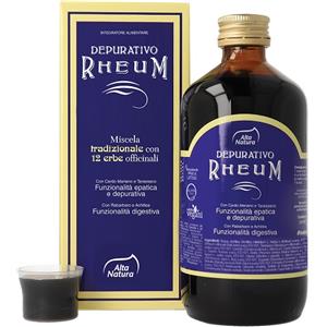 Alta Natura Depurativo Rheum 250 ml - Integratore Alimentare per la Funzionalità Epatica e le Funzioni Depurative