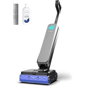 Tineco FLOOR ONE S9 Scientist Lavapavimenti Senza Fili, Aspirapolvere Smart 3-in-1, Asciugatura Rapida 85°C FlashDry, Autonomia 80 Min, Lay-Flat 180° per Sotto i Mobili, SmoothDrive 360°, Display LED